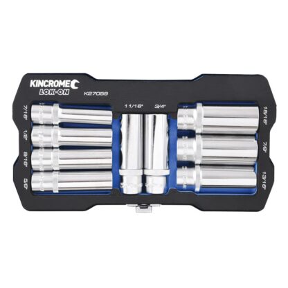 Kincrome LOK-ON™ Socket Set 9 Piece 1/2" Drive - Imperial - Image 2