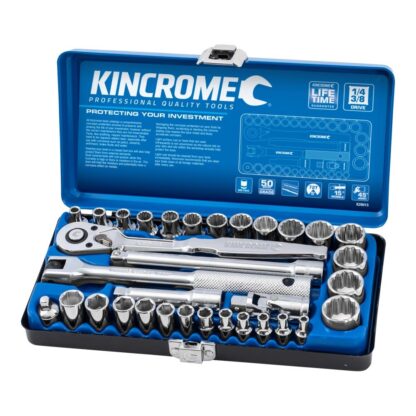 Kincrome Socket Set 33 Piece 1/4 & 3/8" Drive - Metric