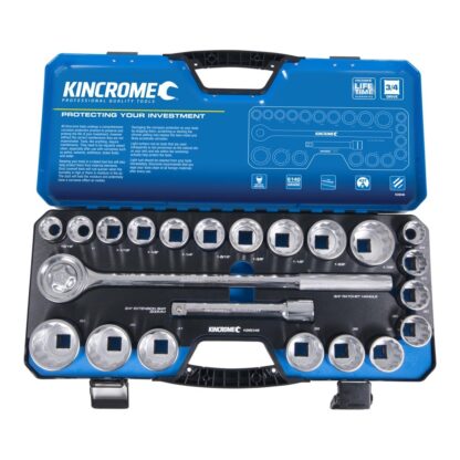 Kincrome Socket Set 22 Piece 3/4" Drive - Metric & Imperial - Image 2