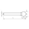 BUR CRB B202 SD410 BALL SHAPE DBLCUT 3/32 x 1/8 SHK - Image 2