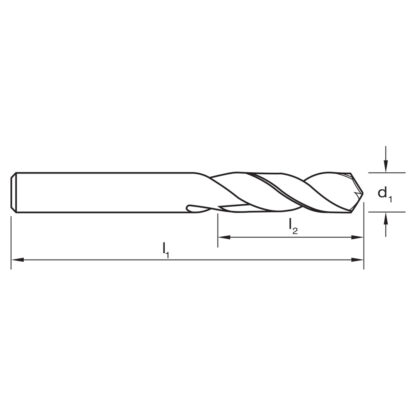 DRILL D177 9.8mm STUB DXS DIN1897 HSS-Co. TiAlN - Image 3