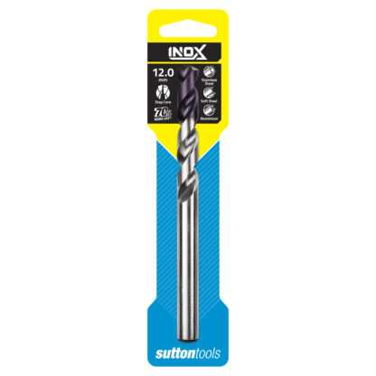 DRILL D185 12.0 mm JOBBER INOX TiAIN Tip DIN338 HSS Carded